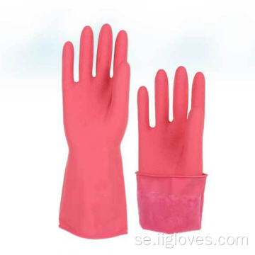 Kök rengöring diskmedel gummi långa vattentäta handskar